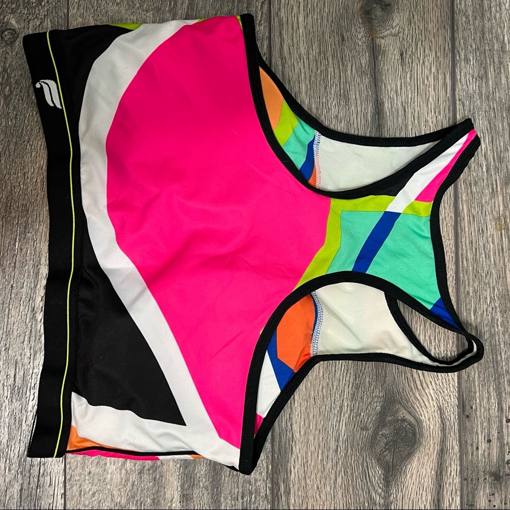 Fabletics Colorblock Sports Bra-Removable Padding-Bright-Approx Small - Picture 5 of 6
